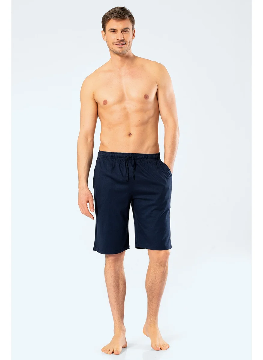 cacharel 2172 Modal Men's Bermuda Single Bottom - Navy Blue