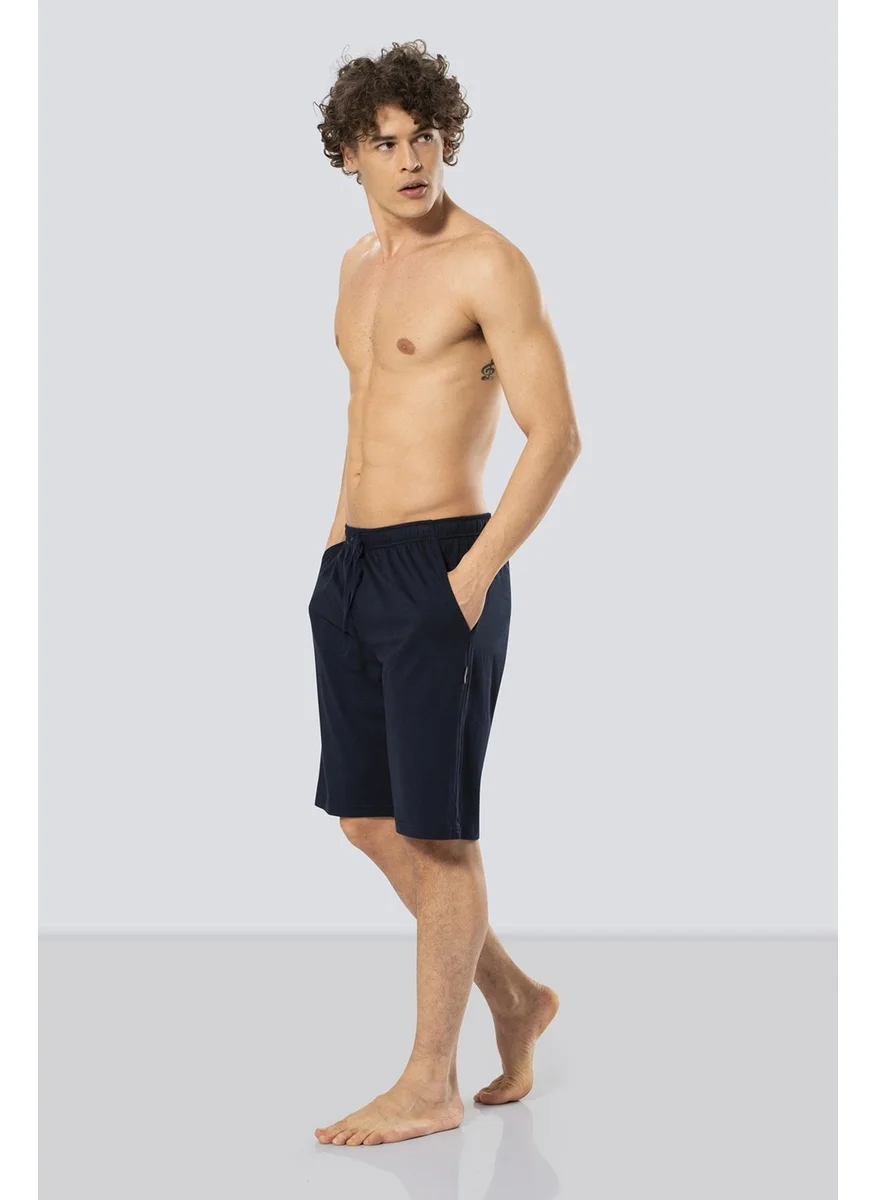 cacharel 2172 Modal Men's Bermuda Single Bottom - Navy Blue