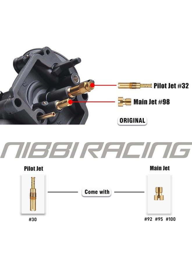 NIBBI PE19 Carburetor Kit, 19mm Carburetor with Carb Jets - Fit for 100cc 110cc 125cc Dirt Bike Pit Bike Apollo TaoTao Lifan Kayo SSR - Image 3