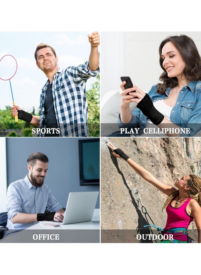 2 حزمة دعم المعصم المرن مع حزام ، معصم ضغط لف حزام المعصم قابل للتعديل يخفف من آلام المعصم ، التهاب الأوتار ، استخدام الرياضة للرجال والنساء - Image 5