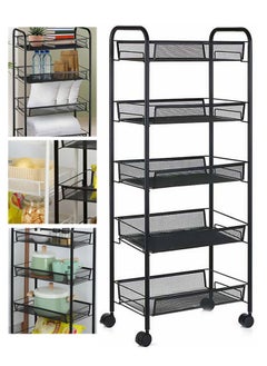 AGD 5-Layers Mesh Multi-Purpose Trolley Black  - Image 3
