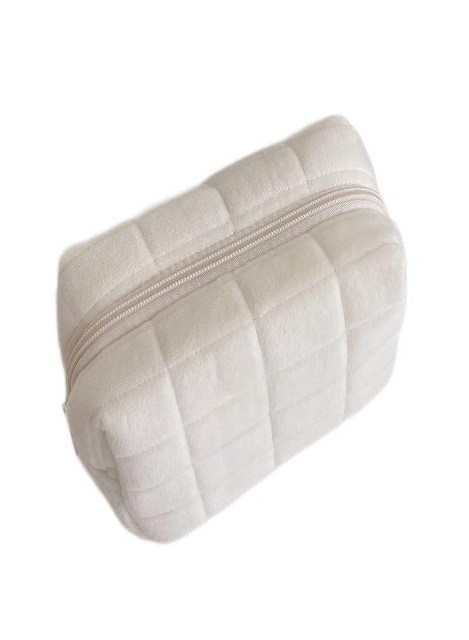 XPONNI Small Cosmetic Bag Cute Makeup Bag Y2k Accessories Aesthetic Make Up Bag Y2k Purse Cosmetic Bag for Purse (white) - Image 1