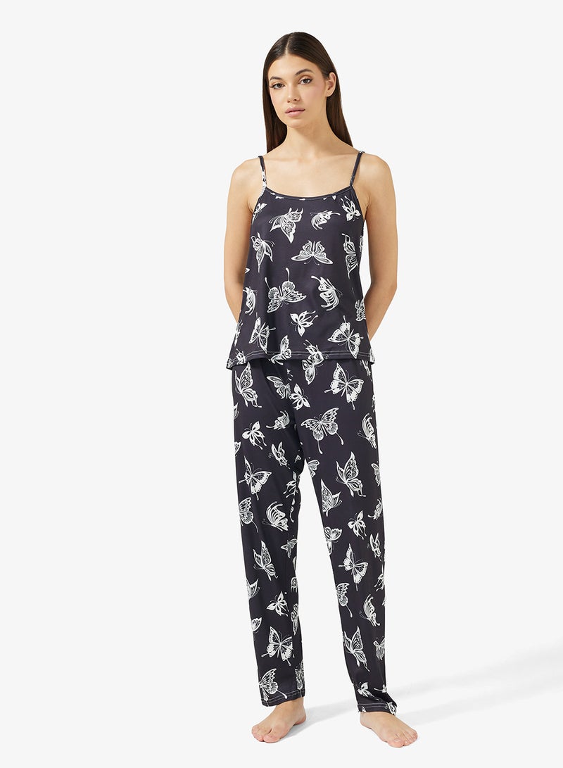 ELLA 3 Piece Printed Pyjama Set - Image 3