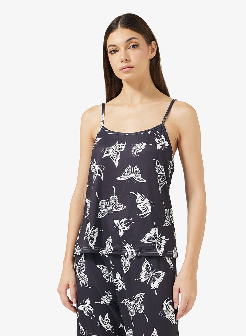 ELLA 3 Piece Printed Pyjama Set - Image 4