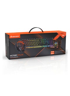 JERTECH JERTECH CT4-01 RGB Backlit Wired Gaming Combo Set | 4-in-1 Keyboard, Mouse, Headset & Mouse Pad for Computer | Complete Gaming Accessories Set  - Image 2