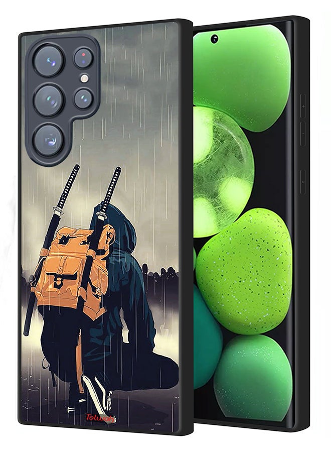 Tolwak Samsung Galaxy S22 Ultra 5G Protective Case Cover Sword Samurai Digital Art - Image 1