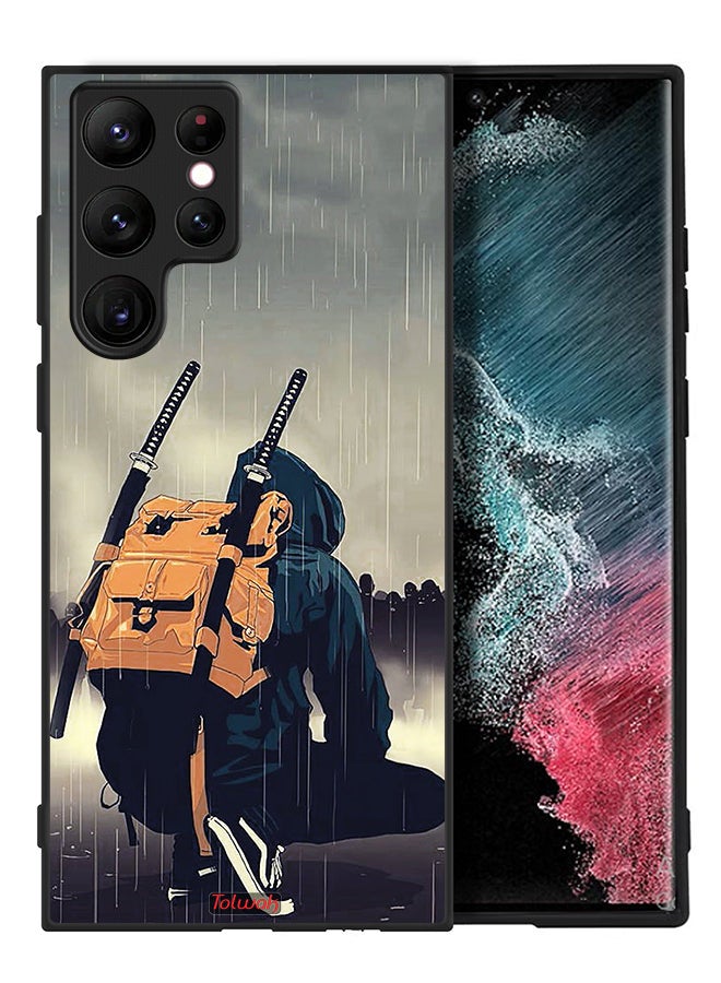 Tolwak Samsung Galaxy S22 Ultra 5G Protective Case Cover Sword Samurai Digital Art - Image 2