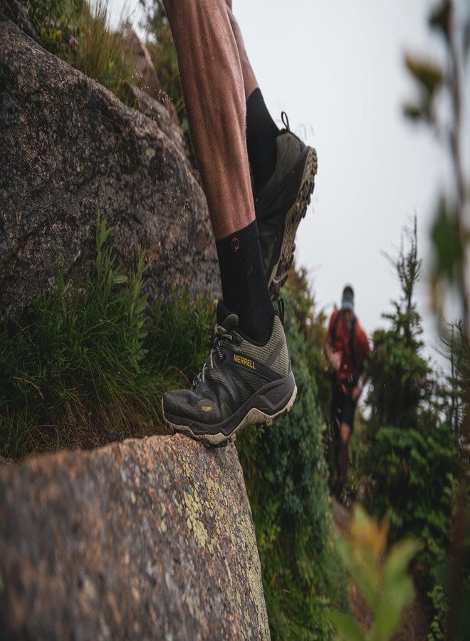 ميريل جوارب ميريل للرجال والنساء، مصنوعة من مواد معاد تدويرها، مبطنة، مناسبة للمشي لمسافات طويلة، عبوة من 12 زوجًا، أسود متعدد الألوان، مقاس صغير/متوسط - Image 3