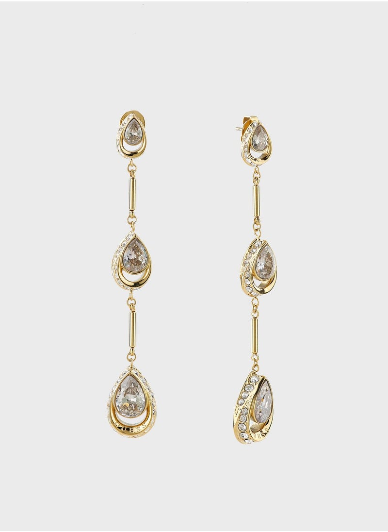 GUESS - Crystal Drops Earrings - Image 1