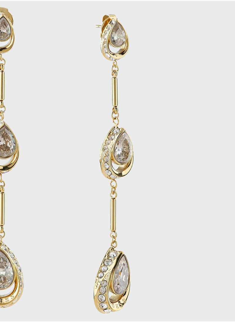 GUESS - Crystal Drops Earrings - Image 1