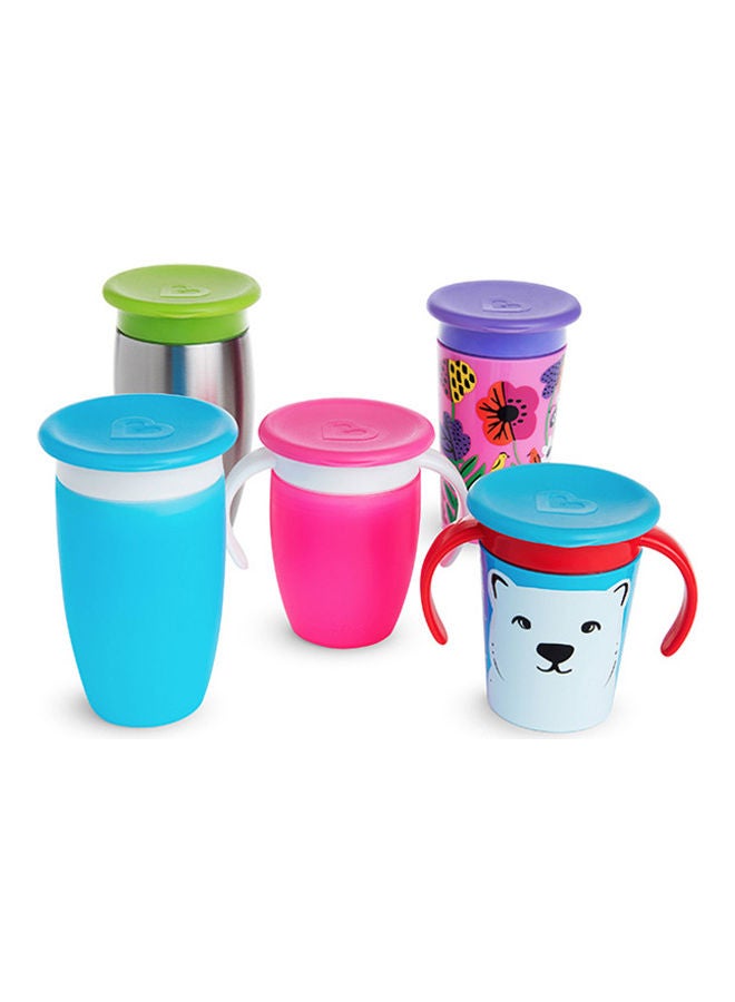 Munchkin Miracle Cup Lids, Fit All Miracle Cup Styles, Multicoloured, Pack of 4 - Image 3