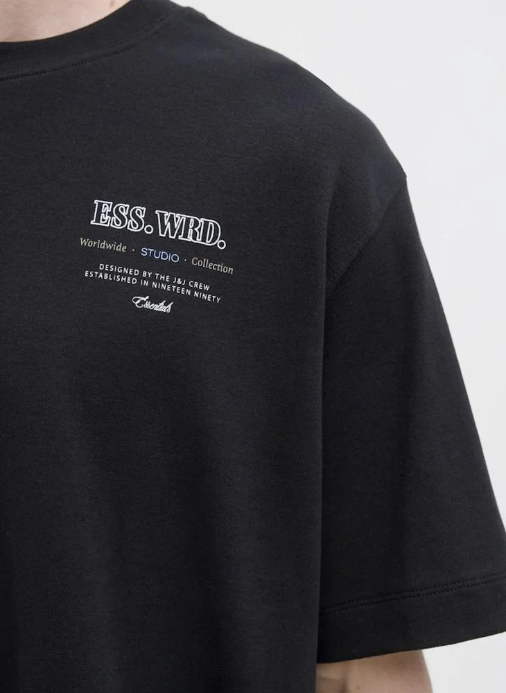 JACK & JONES Graphic Crew Neck Regular Fit T-Shirt