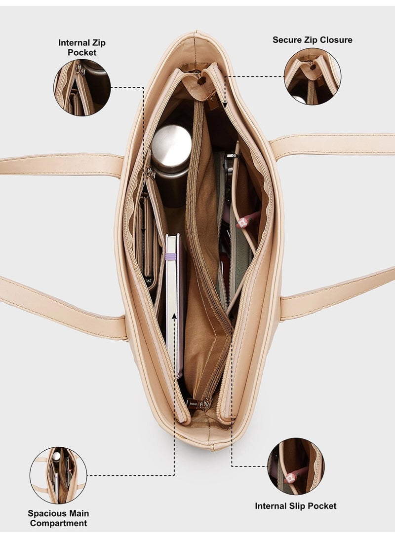 CAPRESE ALAYA TOTE LARGE BROWN - Image 4