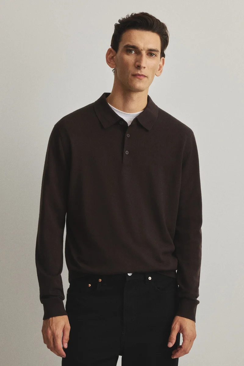 H&M Regular Fit Wool polo shirt