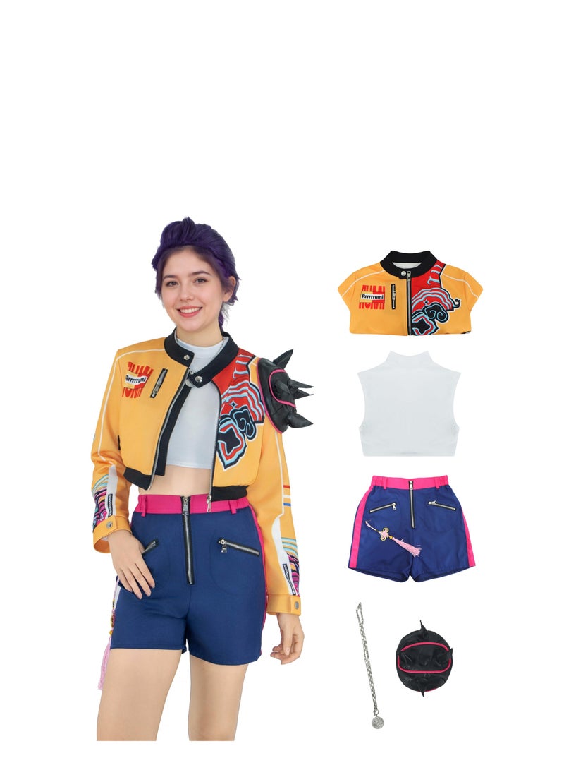 Bluejw KPOP Hunters Costume Women Rumi Mira Zoey Cosplay Outfits Pop Singers Role Play - Image 1