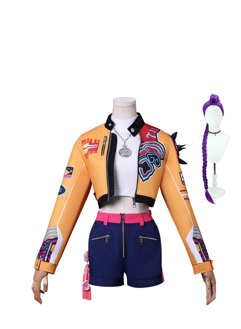 Bluejw KPOP Hunters Costume Women Rumi Mira Zoey Cosplay Outfits Pop Singers Role Play - Image 2