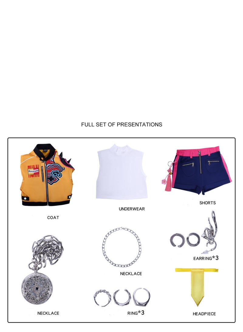 Bluejw KPOP Hunters Costume Women Rumi Mira Zoey Cosplay Outfits Pop Singers Role Play - Image 4