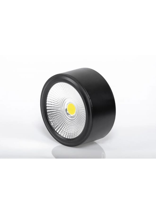 Royal 7W LED Surface Mounted Spotlight C1007 – 7000K White Ceiling Downlight, 50° Beam Angle, 490lm, Black Modern COB Spot Light - Image 2