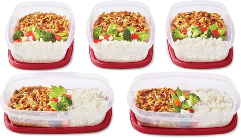 Rubbermaid EasyFindLids Meal Prep Containers One Compartment 55 Cup 5 Pack - Image 4