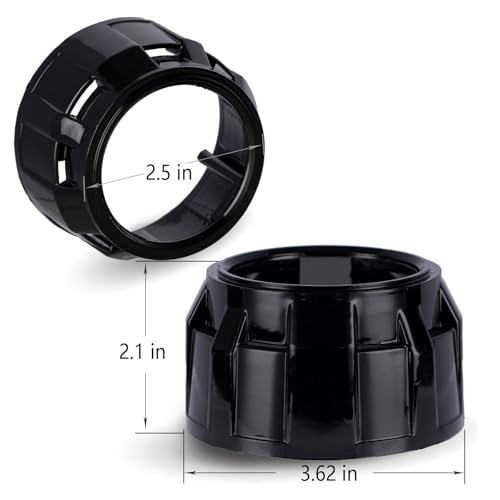 YUFANYA 2.5Inch Mini Blue Honeycomb Projector Lens,Car Headlight Retrofit Kit with Black Shrouds,70W 20,000LM 6000K-Focus Beam with Sharp Cut off Line No Blind Oncoming Car Upgrade Bi-Xenon Projector Lens - Image 5