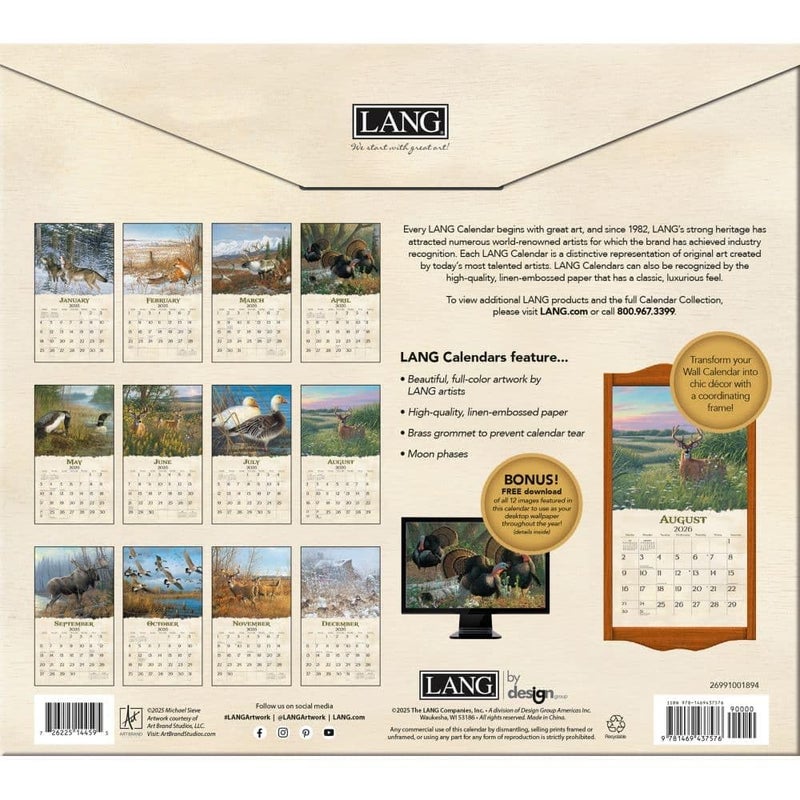 Lang, Beyond the Woods 2026 Wall Calendar by Michael Sieve, 13.4'' X 12'', 12-Month Calendar with Stapled Binding - Image 3