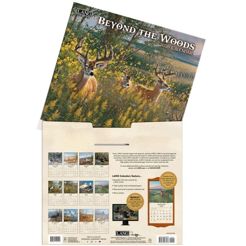 Lang, Beyond the Woods 2026 Wall Calendar by Michael Sieve, 13.4'' X 12'', 12-Month Calendar with Stapled Binding - Image 4