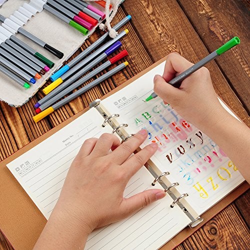 YUEAON 12 pack letter and number stencils alphabet stencil for A5 bullet journal supplies scrapbooking painting drawing craft -57 inch - Image 5