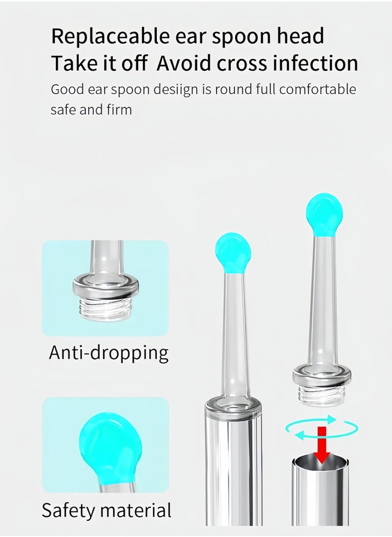 Generic - Ear Cleaner,Wi-Fi Visible Wax Elimination, High Precision Ear Wax Removal Tool with Camera LED Light Wireless Otoscope Smart Ear Cleaning Kit,for iPhone, iPad, Android Phones(Black) - Image 1