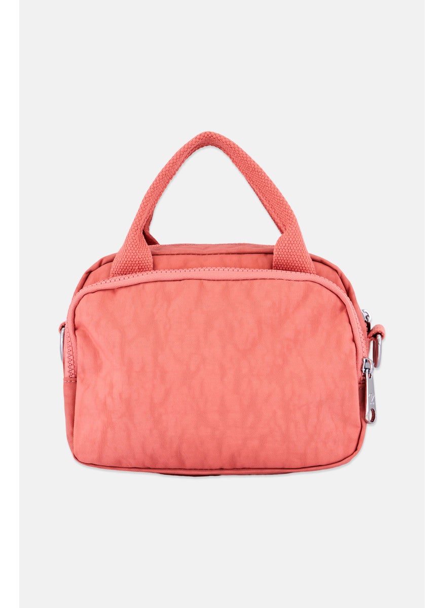 I Love Fashion - Women Brand Logo Handbag 21 L x 14 H x 6 W cm, Peach - Image 1