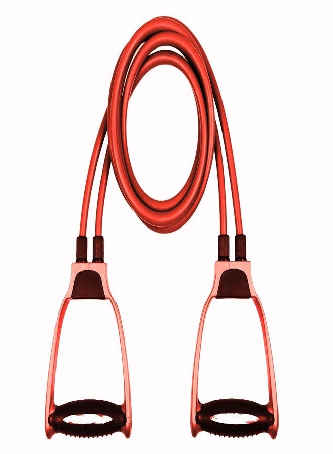 GJSHOP Resistance Bands Workout Double Toning Tube Exerciser Strength Training for Men & Women (Multicolor) - Image 1