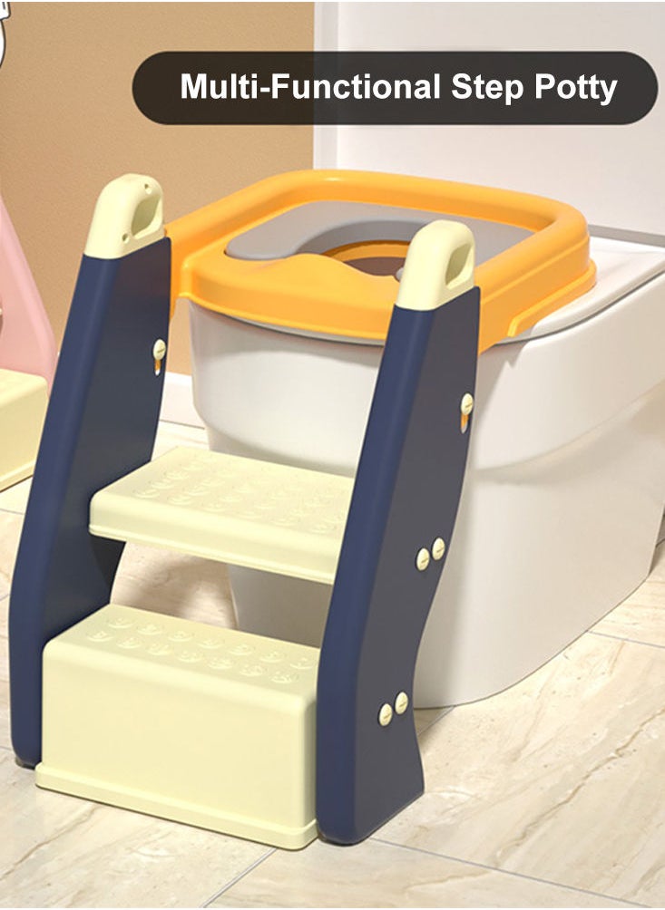 Perfii Baby Potty Training Seat with Step Stool Ladder for Comfortable Toddler Toilet Seat with Anti-Slip Pads for Baby Safety  - Image 2