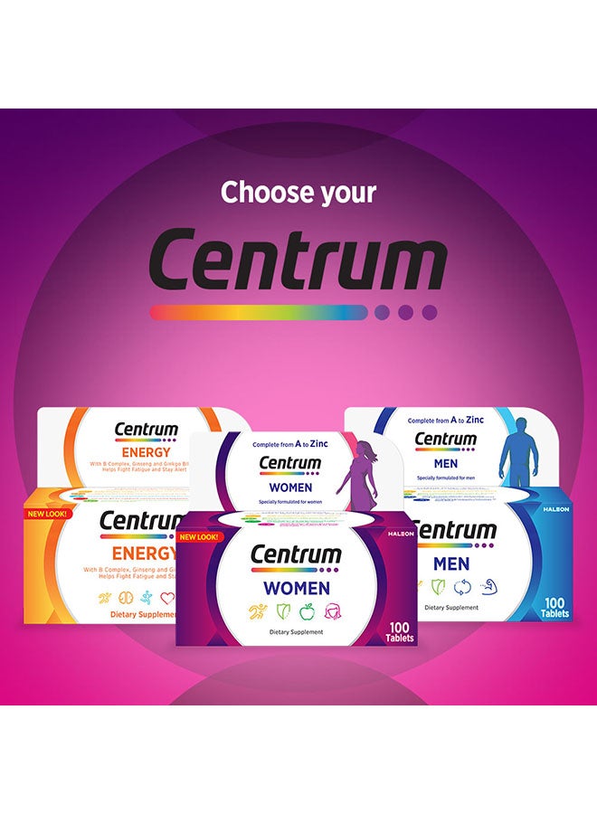 Centrum Women Specially Formulated Multivitamin for Women, 100 Tablets image 8