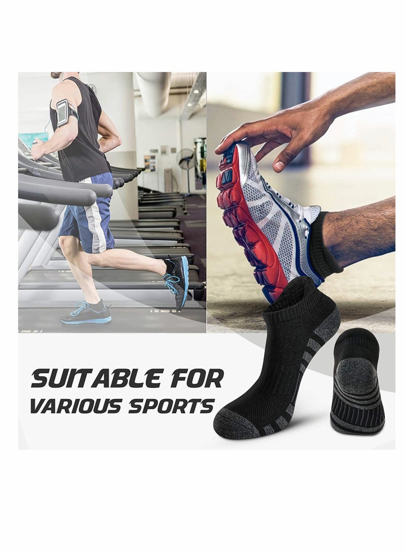 Cushioned Breathable Low Cut Athletic Running Socks for Men and Women , 6 Pairs - Image 4
