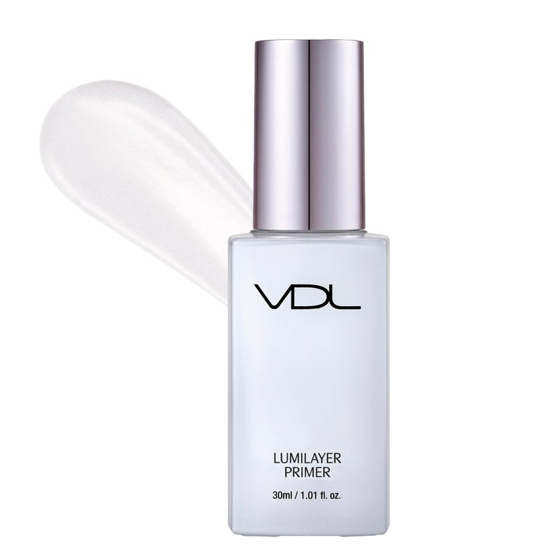 VDL Lumilayer Primer (Glowy Finish, 1.01fl oz) - Illuminating Pearl Makeup Base for Glowing Skin. Korean Makeup. Hydrating Radiance - Image 1