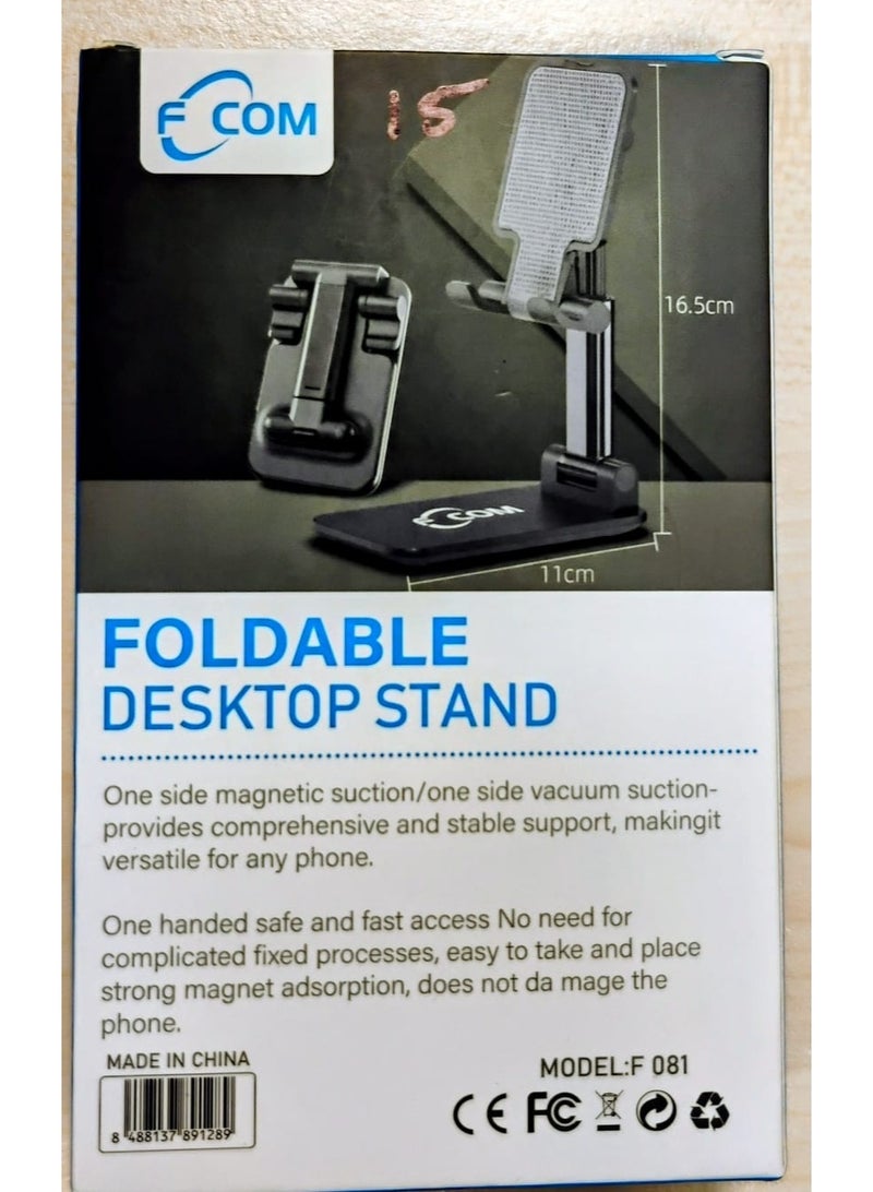 FCOM FO81 Metal Rotating Bracket – 360° Adjustable Stand for Mobile & Tablet - Image 2