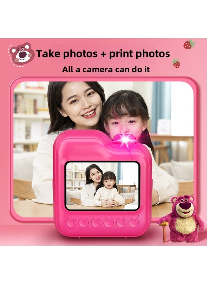 Generic Children's Camera Touchscreen HD Digital Toy Portable Video-Recording Porofless Toy Gift For Girls And Boys-Color:Touch Screen—disney Polaroid Q7 Blue Stitch  - Image 2