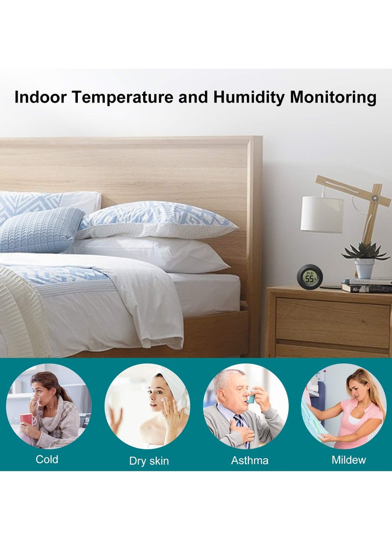 Generic 3 Pcs Digital LCD Hygrometer Thermometer Indoor Outdoor Humidity Meter for Greenhouse Basement Baby Room  - Image 5