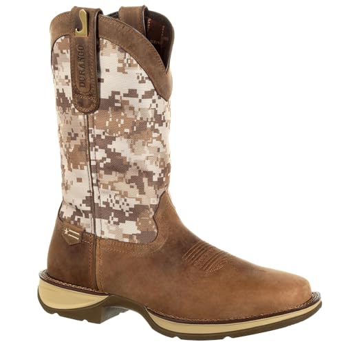 Durango Desert Camo Pull-on Western Boot, Dusty Brown And Desert Camo, Size 11.5(W) - Image 2