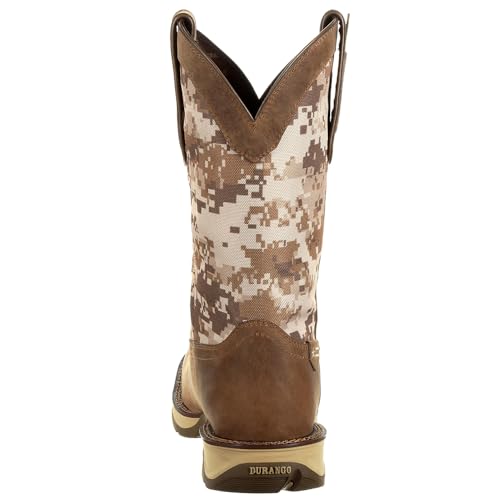 Durango Desert Camo Pull-on Western Boot, Dusty Brown And Desert Camo, Size 11.5(W) - Image 3