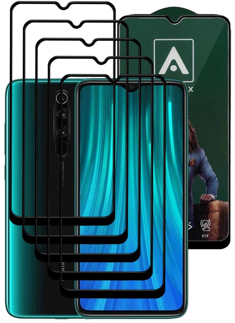 ACLIX 5 Pieces Antistatic ESD Dustproof Premium Quality High Definition Tempered Glass Screen Protector Designed For Xiaomi RedmiNote 8 Pro - Image 1