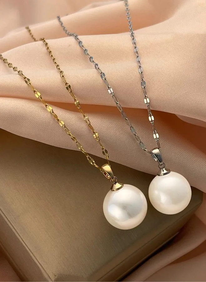 Take Two Take Two Faux Pearl Drop Necklace