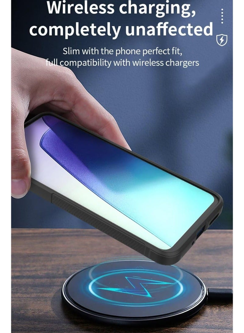 غطاء الحالة لـ Redmi 14C 4G / Xiaomi POCO C75 4G ، ثقيلة الوظائف 3D نمط مخطط حسي ناعم سيليكون كامل Portection صدمة حالة الهاتف الأسود - Image 3