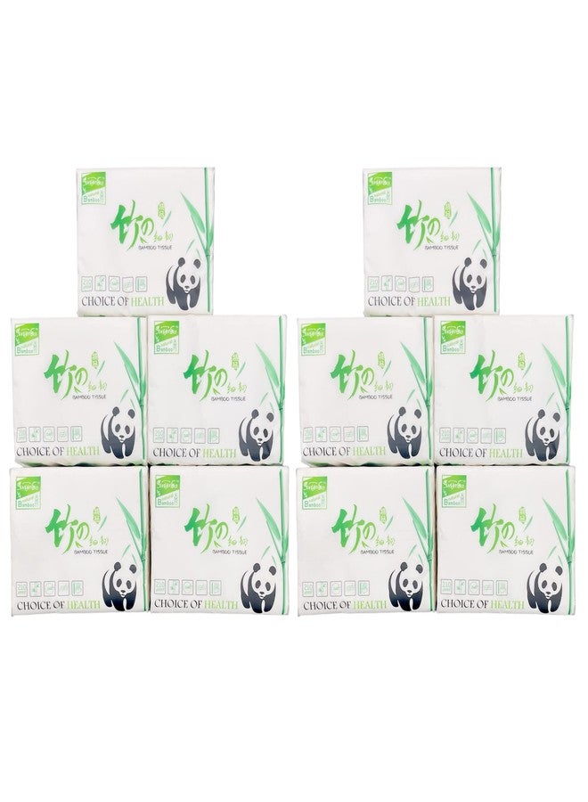 Orange Paper 3 Ply bamboo pulp Facial Tissue Soft Pack, Car Tissue Refill, Disposable Facial Tissues, Face Towel, Tissues Travel Size Pack for Car, 70 pulls per pack (Pack of 10) - Image 1