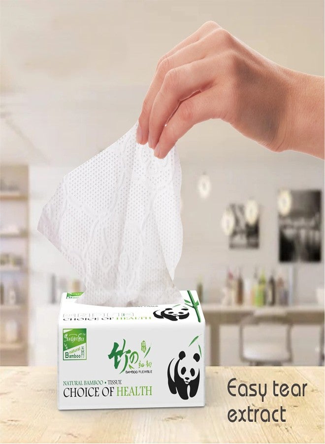 Orange Paper 3 Ply bamboo pulp Facial Tissue Soft Pack, Car Tissue Refill, Disposable Facial Tissues, Face Towel, Tissues Travel Size Pack for Car, 70 pulls per pack (Pack of 10) - Image 2