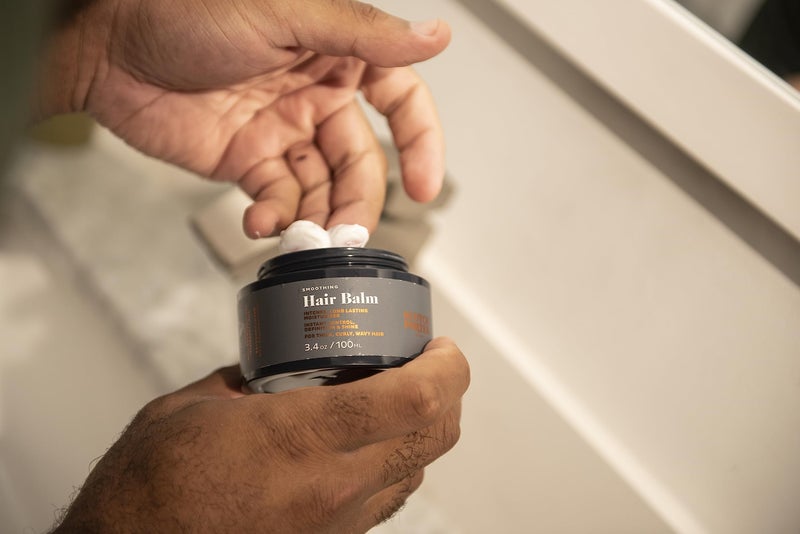 Scotch Porter Curls & Waves Smoothing Hair Balm for Men | Instantly Controls, Moisturizes, Defines & Adds Shine | Free of Parabens, Sulfates & Silicones | Vegan | 3.4oz - Image 2