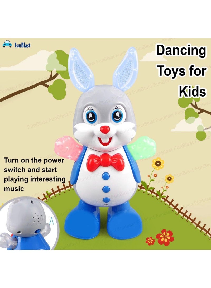 أرنب راقص مع موسيقى وأضواء وامضة، ألعاب راقصة للأطفال، يعمل بالبطارية، متعدد الألوان - Image 5