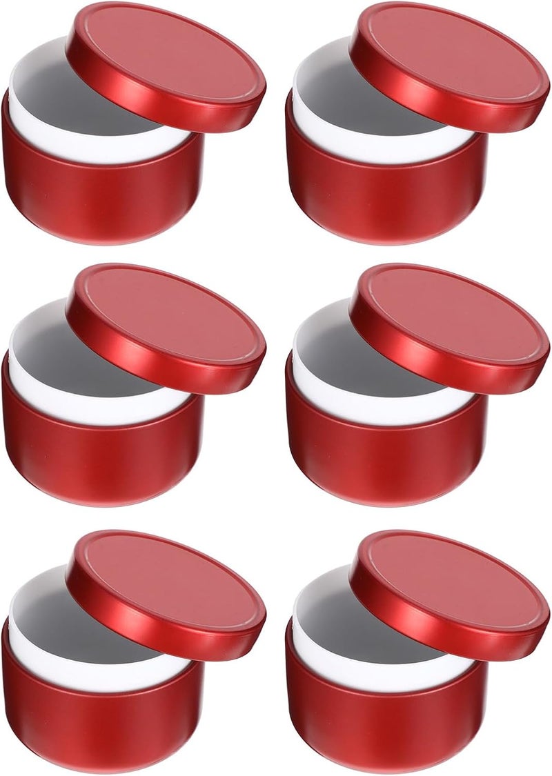 10pcs Small Red Tinplate Tea Leaf Cans Metal Tea Jars with Lid Airtight Sealed Canisters for Loose Storage and Kitchen Organization - Image 1