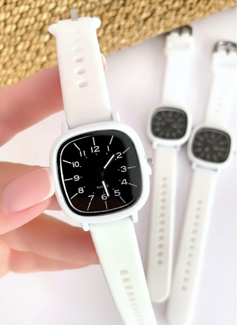 Women's Water Resistant Watch with Plastic Strap