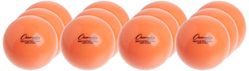 Champion Sports Field Hockey Balls, Regulation Size, 12-Pack, 2.75” Each - Sports Practice Hockey Ball Set for Fields, Grass, Turf - Durable, Bouncy, Lightweight, Bright Colored - Orange - Image 1