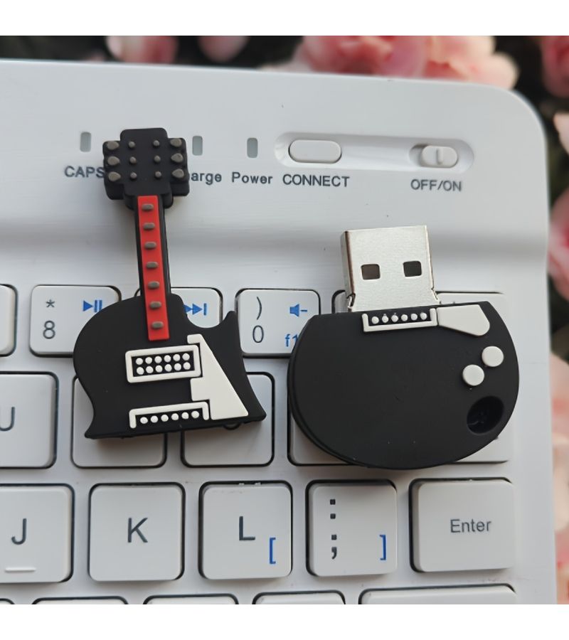إبداعي كرتون جيتار محرك أقراص فلاش USB سعة 4 جيجابايت هدية للطلاب والمكاتب - Image 5